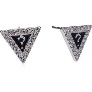 GUESS "Basic" Silver Heart 4G and Triangle Stud Earrings